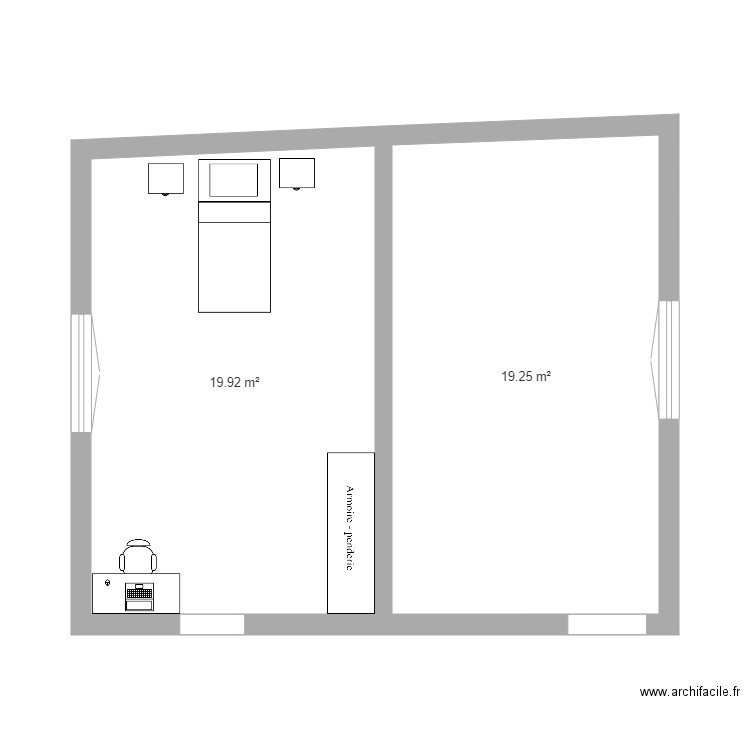 Chambres floflo 2021. Plan de 0 pièce et 0 m2