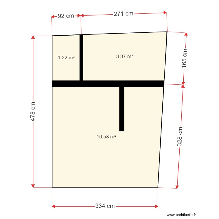 surface reelle. Plan de 0 pièce et 0 m2