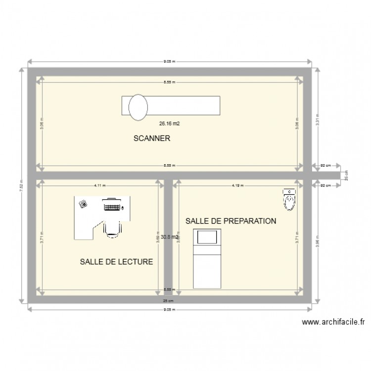 SCANNER. Plan de 0 pièce et 0 m2