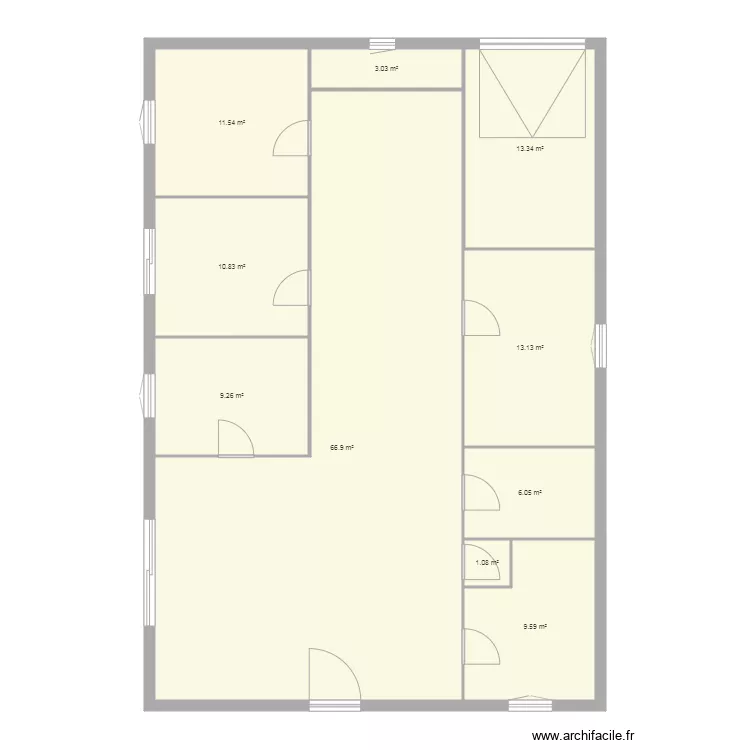 Maison. Plan de 