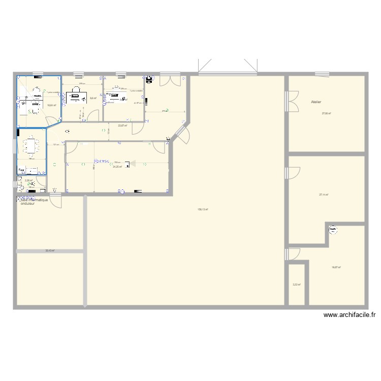 Bureau Haute borne 5 elec1. Plan de 0 pièce et 0 m2