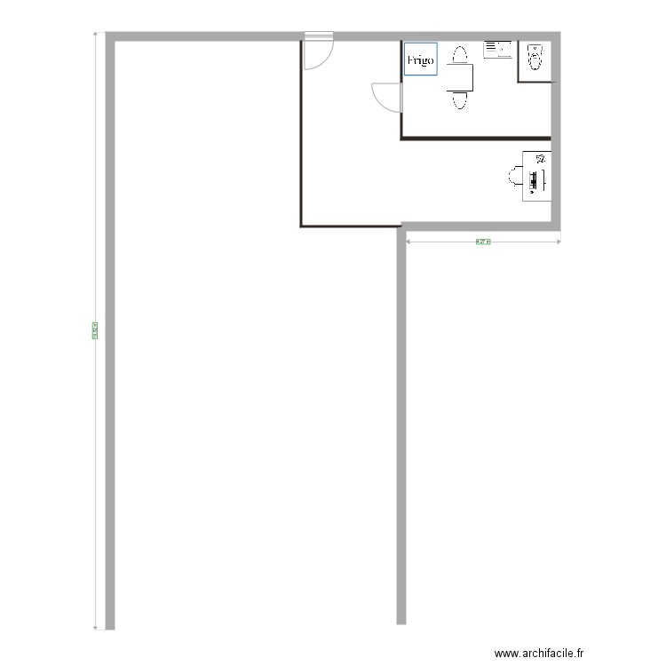 MAGASIN . Plan de 0 pièce et 0 m2