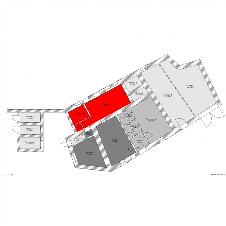 Plan de masse Le Theil 2. Plan de 0 pièce et 0 m2