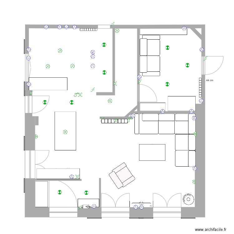 RDC Cedres. Plan de 0 pièce et 0 m2