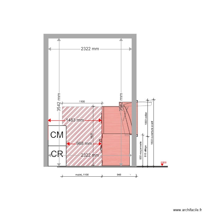 COUPE PROJET AIX EN PROVENCE OUEST CS4040 STANDARD. Plan de 0 pièce et 0 m2