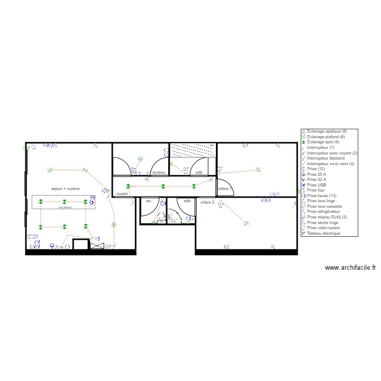 appart frejus  modifié. Plan de 0 pièce et 0 m2