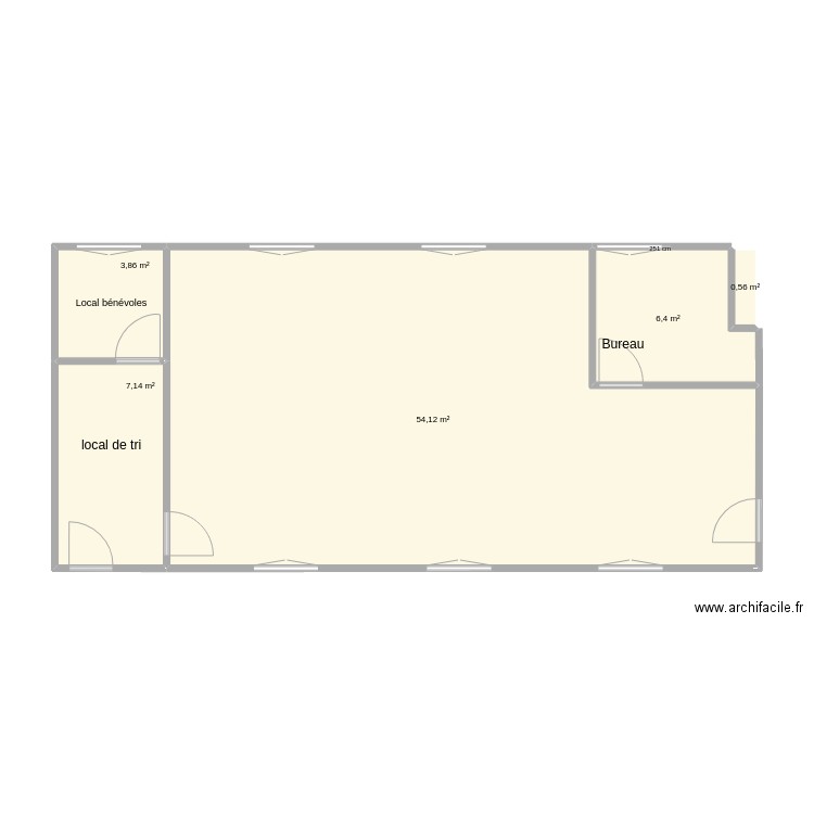 boutique. Plan de 0 pièce et 0 m2