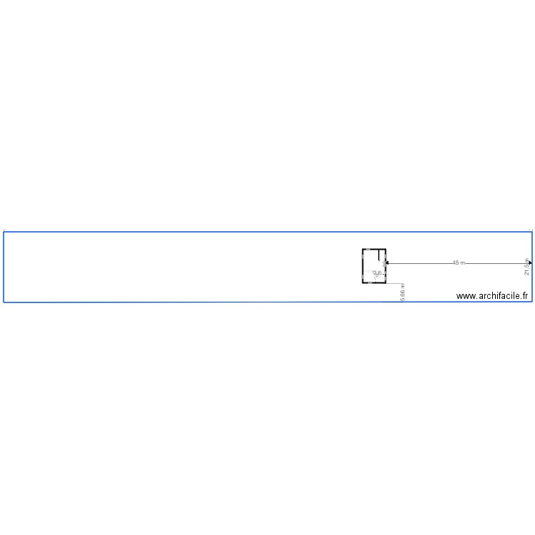 Plan Sam avant. Plan de 5 pièces et -710 m2