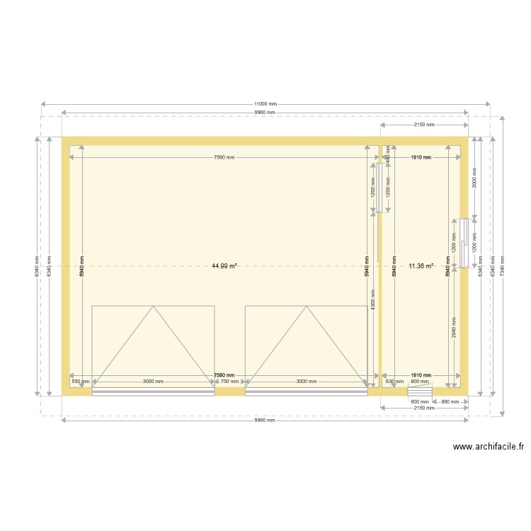 GARAGE SEPARE. Plan de 0 pièce et 0 m2