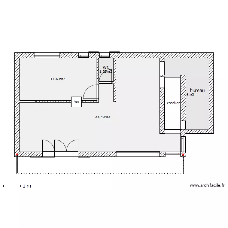 maison 1 etage modifié version 2. Plan de maison 1 etage modifié version 2. Plan de