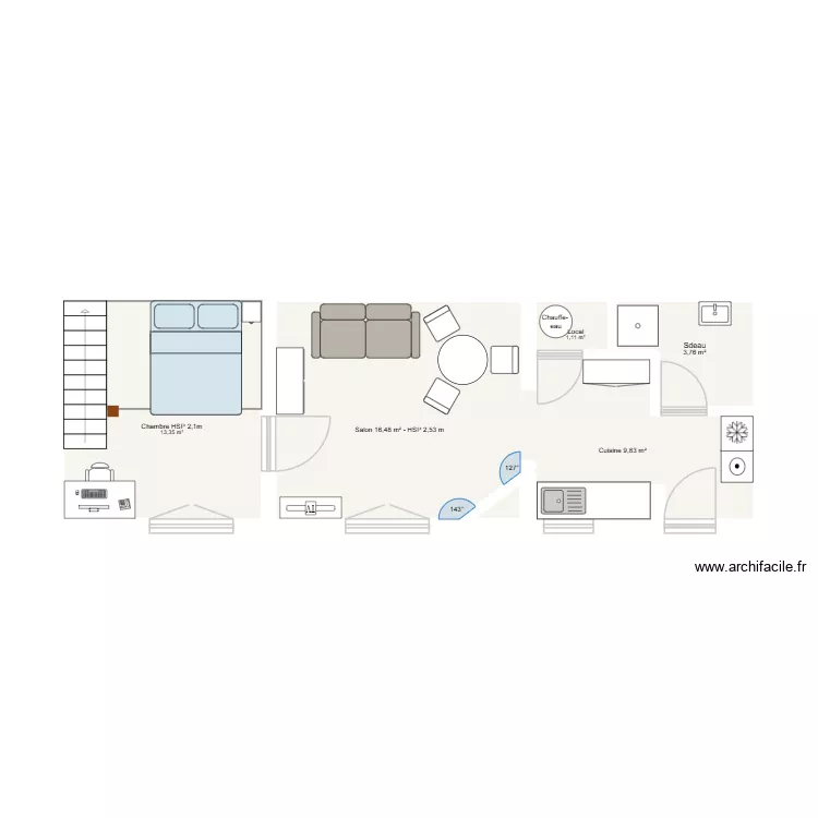 BREV. Plan de 5 Pièces et 44 m² BREV. Plan de 5 Pièces et 44 m²