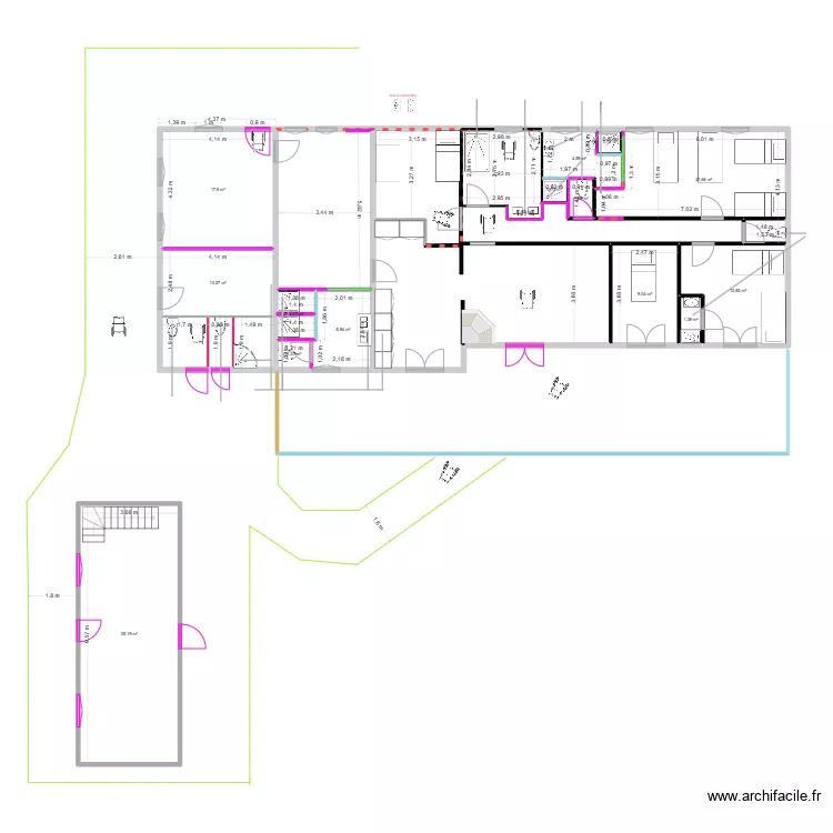 CENTRE AROURA EVACUATIONS. Plan de 