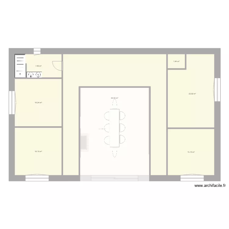 Hangar 12 x 18. Plan de 