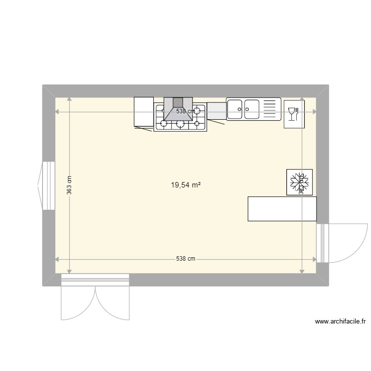 Plan Cuisine Professionnelle 20m2