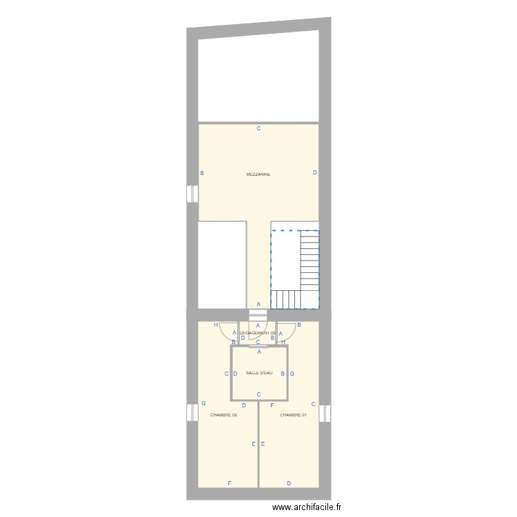 PALARDY ETAGE PLOMB. Plan de 0 pièce et 0 m2