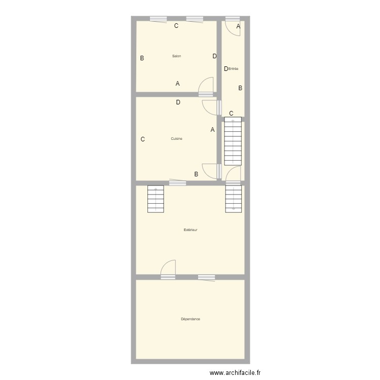 Croquis BECKER. Plan de 6 pièces et 101 m2