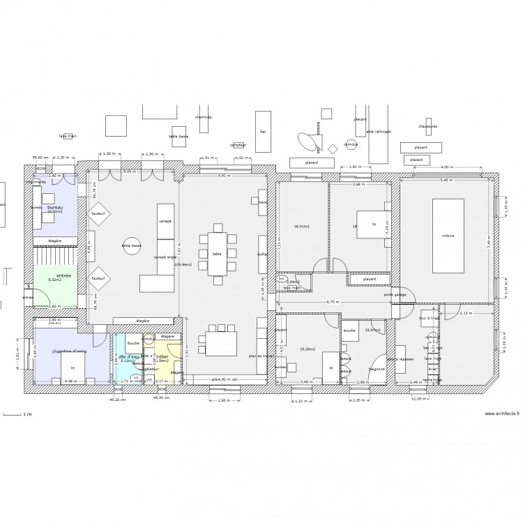 tres grd changement. Plan de 0 pièce et 0 m2