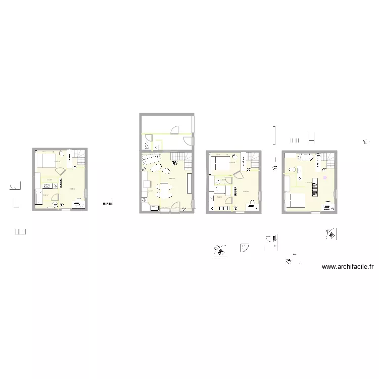 Maison Bleue HAUT BAS. Plan de Maison Bleue HAUT BAS. Plan de