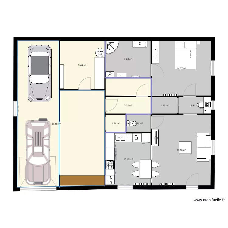 appartement. Plan de 