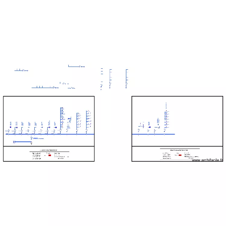 B&acirc;timent B sch&eacute;ma unifilaire. Plan de 