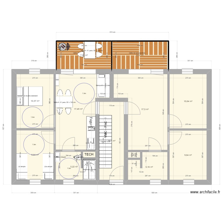 2023 06 25 REUMAUX. Plan de 13 pièces et 113 m2