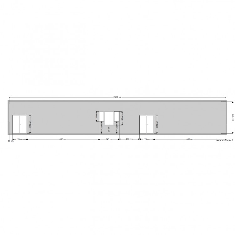 Façade avant cour Loubna KARRAZ. Plan de 0 pièce et 0 m2