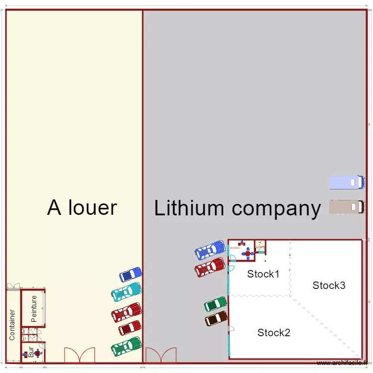 Quartier industriel. Plan de 