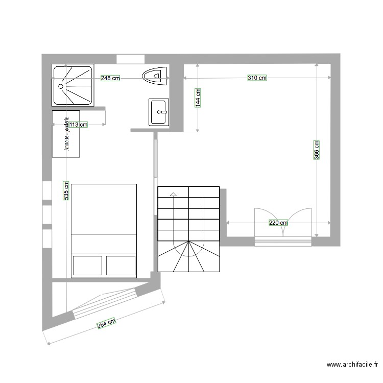 SDB 2. Plan de 0 pièce et 0 m2