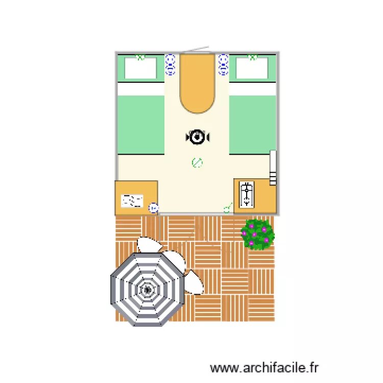 fjord 9m2 2 x1 personnes. Plan de fjord 9m2 2 x1 personnes. Plan de