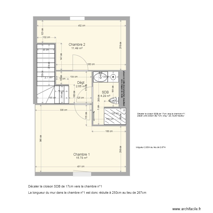 B05 étage 2 pour MO. Plan de 0 pièce et 0 m2