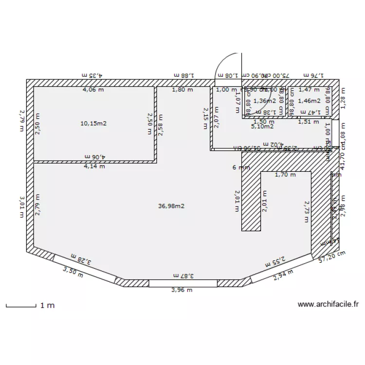 maison&eacute;tbis2. Plan de 