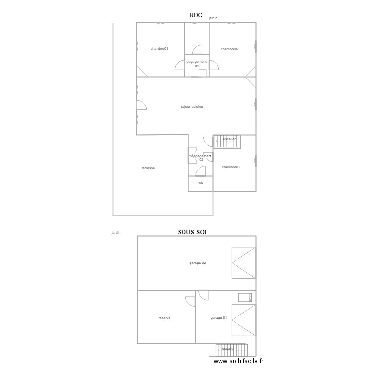 CRUCHON . Plan de 0 pièce et 0 m2