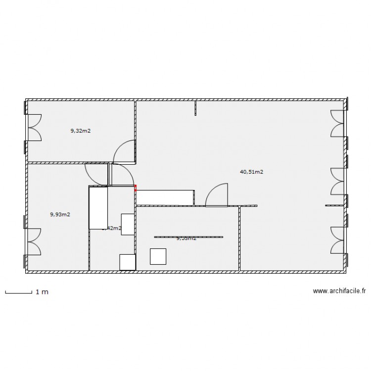 labry existant 1er 2 ch. Plan de 0 pièce et 0 m2