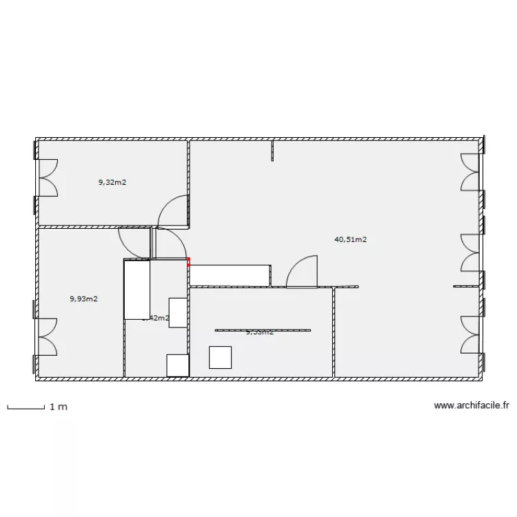 labry existant 1er 2 ch. Plan de 