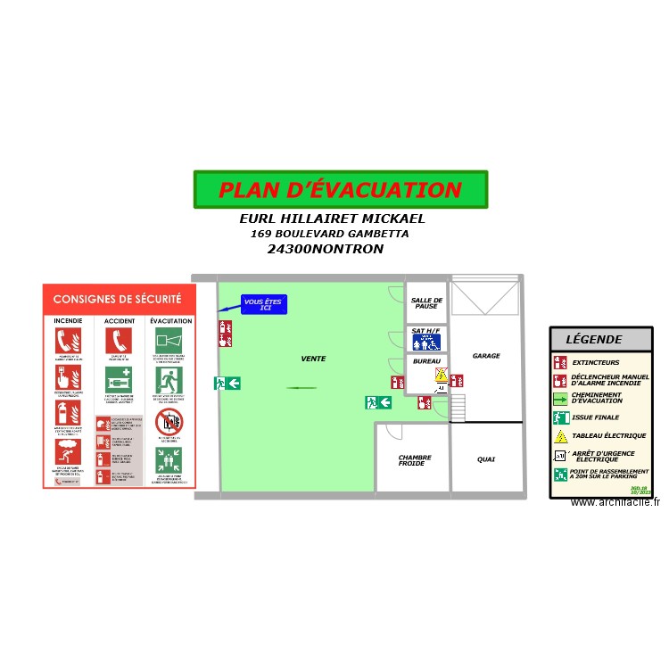 primeur. Plan de 0 pièce et 0 m2
