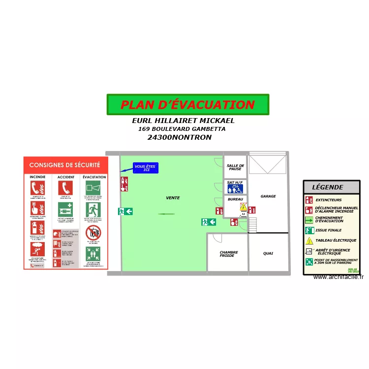 primeur. Plan de 