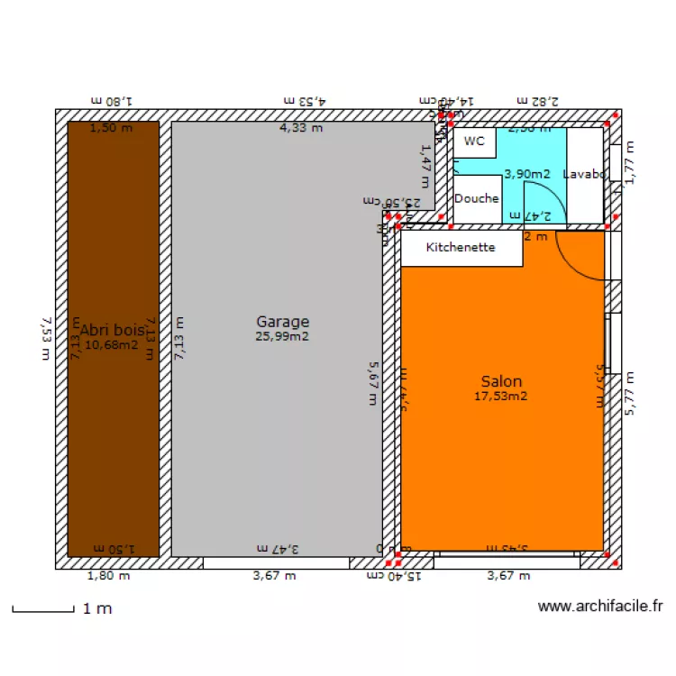 Garage. Plan de 