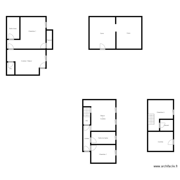 JUMELst meen le grand. Plan de 0 pièce et 0 m2