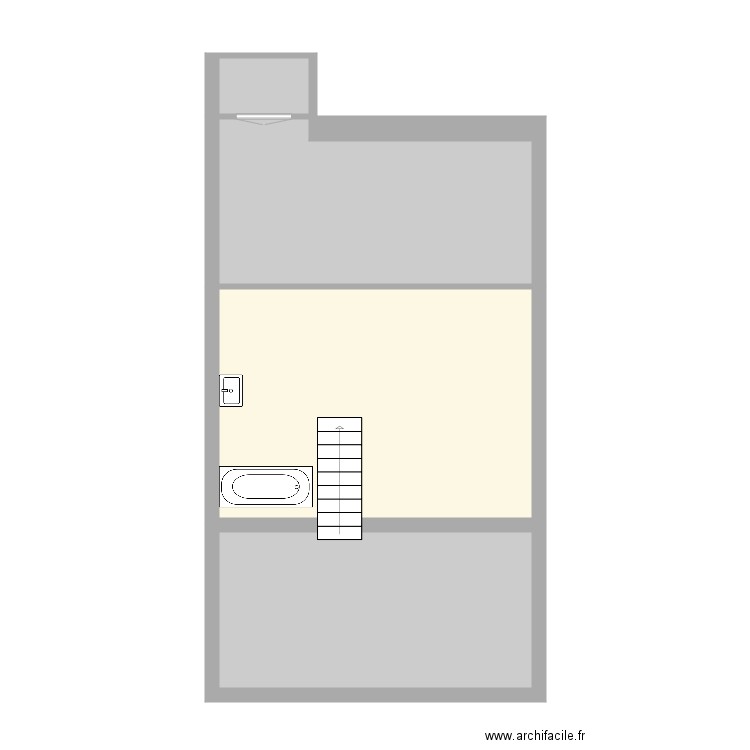 Tabellion 4e étage brut Mezzanine. Plan de 0 pièce et 0 m2