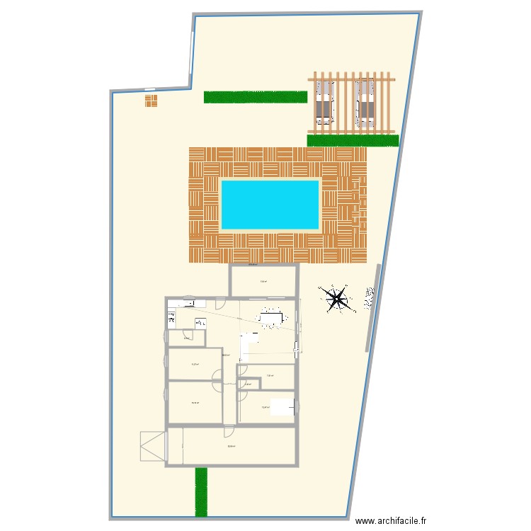 lecci ct. Plan de 10 pièces et 1074 m2