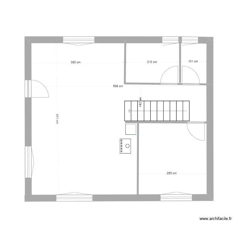 chalet. Plan de 