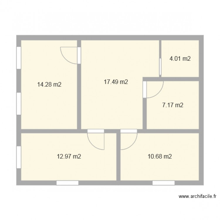 2 etage maison 80m2 modifié2. Plan de 0 pièce et 0 m2