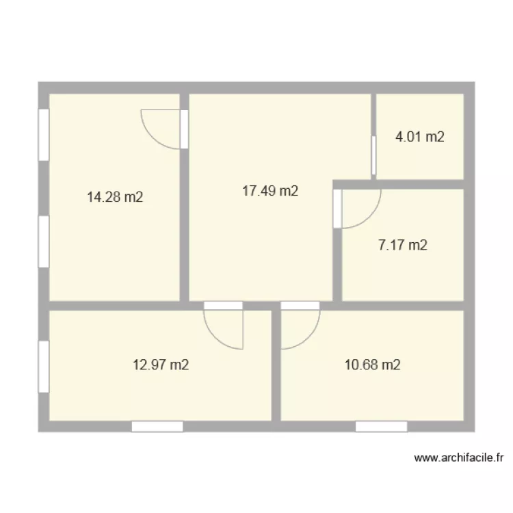 2 etage maison 80m2 modifi&eacute;2. Plan de 