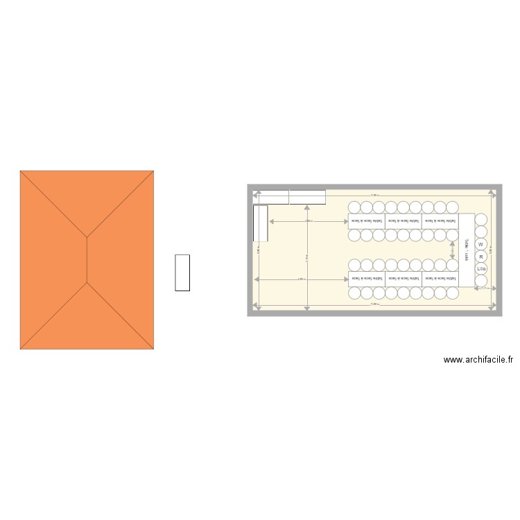 mariage. Plan de 0 pièce et 0 m2