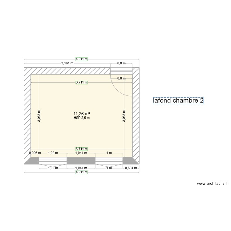 lafond chambre 2. Plan de 0 pièce et 0 m2