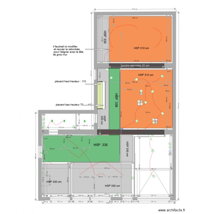 BUREAU RENE COTY PLAFONDS. Plan de 0 pièce et 0 m2