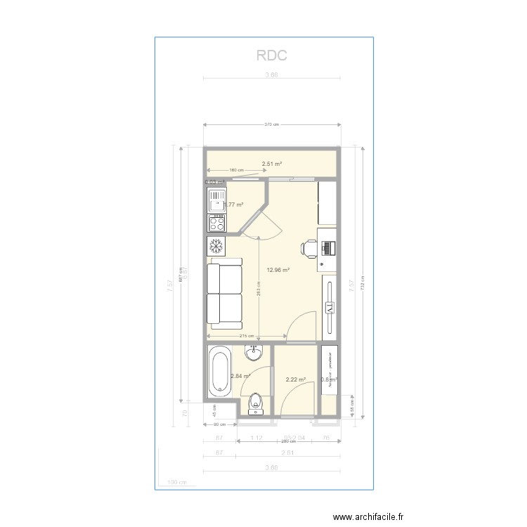 Appart Xiao2. Plan de 0 pièce et 0 m2