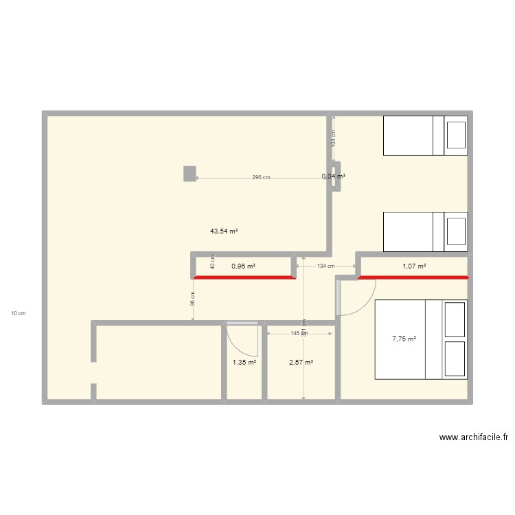 appart croix bosset. Plan de 0 pièce et 0 m2