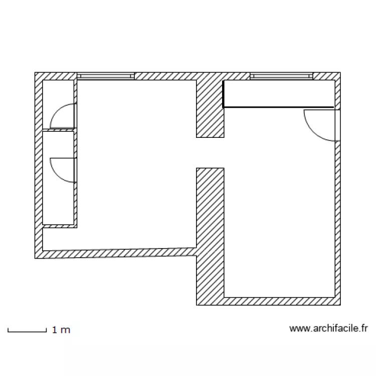 RDC gauche avec dimensions. Plan de RDC gauche avec dimensions. Plan de
