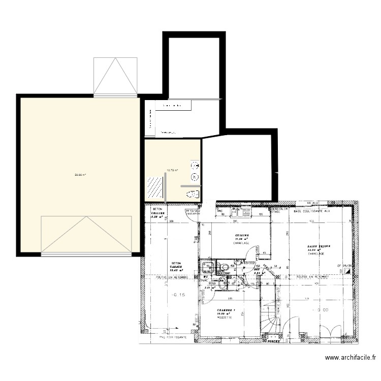 agrandissement 2. Plan de 0 pièce et 0 m2